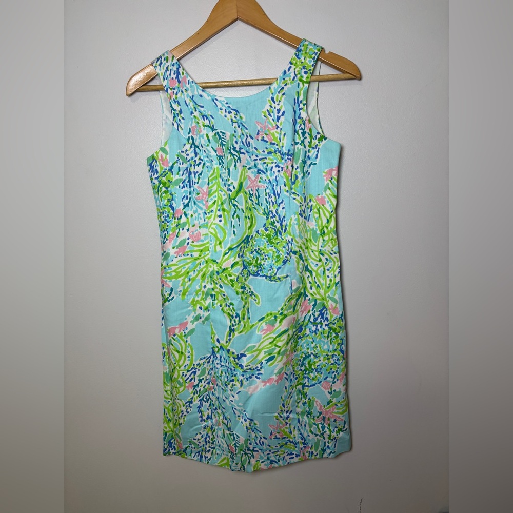 Lilly Pulitzer Women’s Shift Cathy Dress Blue Heaven Size 00